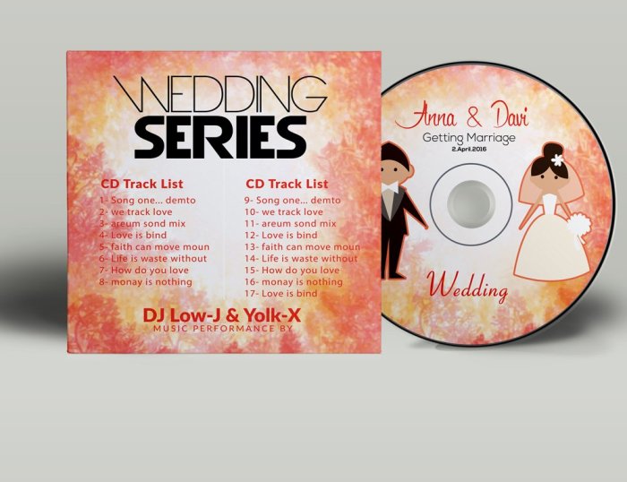 Contoh desain cover cd wedding