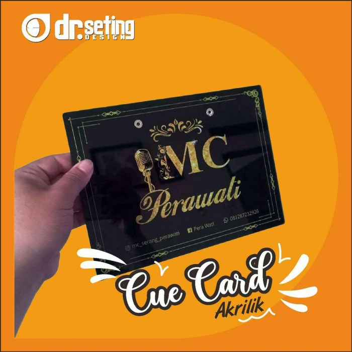 Contoh desain clue card mc